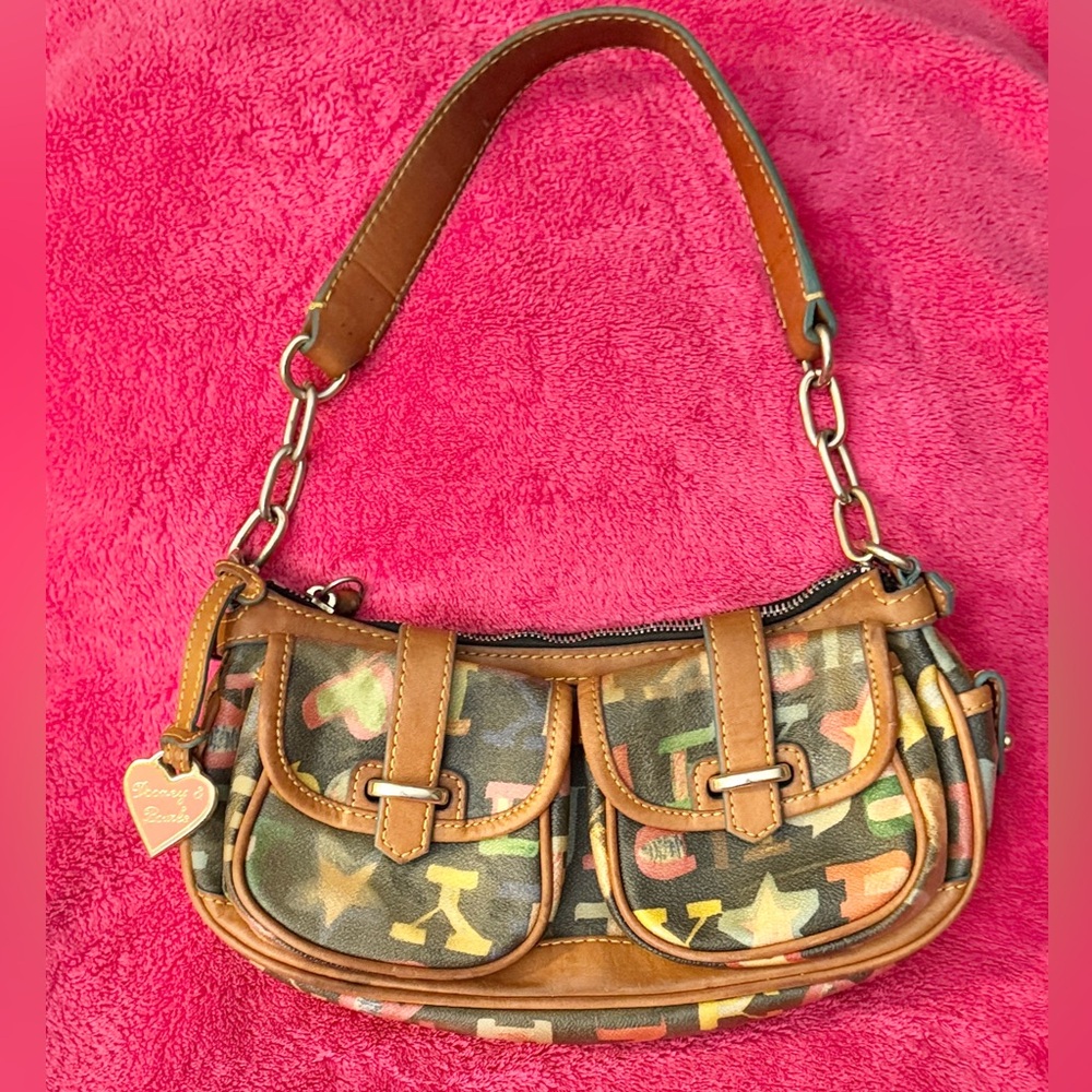 Dooney & Bourke Multicolor and Brown Shoulder Bag